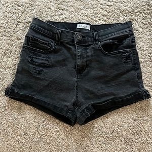 Mudd Black Jean Shorts